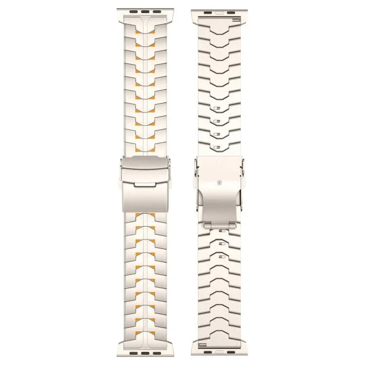 26mm Wide Dual-color Detachable Safety Clasp Titanium Alloy Watch Band, For Apple Watch 46mm / 49mm / 45mm / 44mm