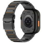 I-shaped Safety Clasp Titanium Alloy Watch Band, For Apple Watch 46mm / 49mm / 45mm / 44mm, For Apple Watch 42mm / 41mm / 40mm / 38mm