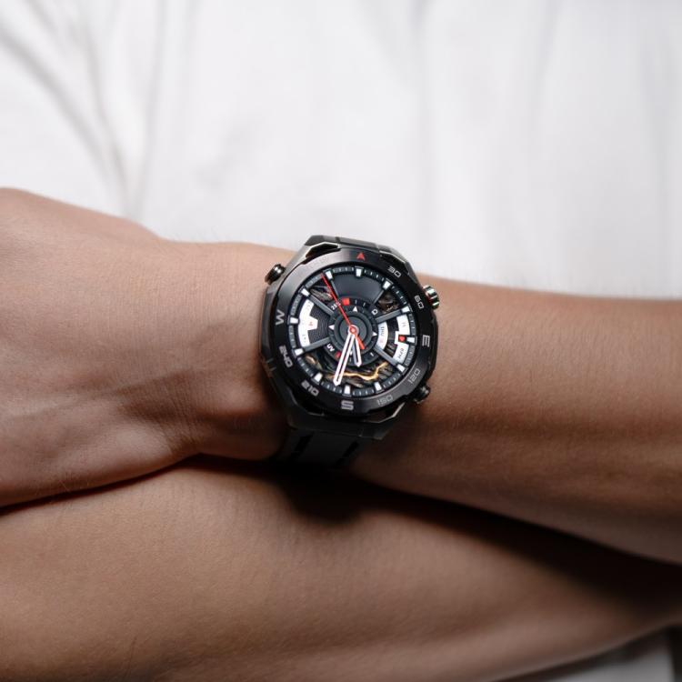 xDfind Black Buckle Sport Silicone Watch Band, For Huawei Watch Ultimate 2