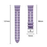 xDfind Quick Release Spring Bar Silver Buckle Solid Color Silicone Watch Band, For Huawei Watch GT 6 / 5 / 4 41mm