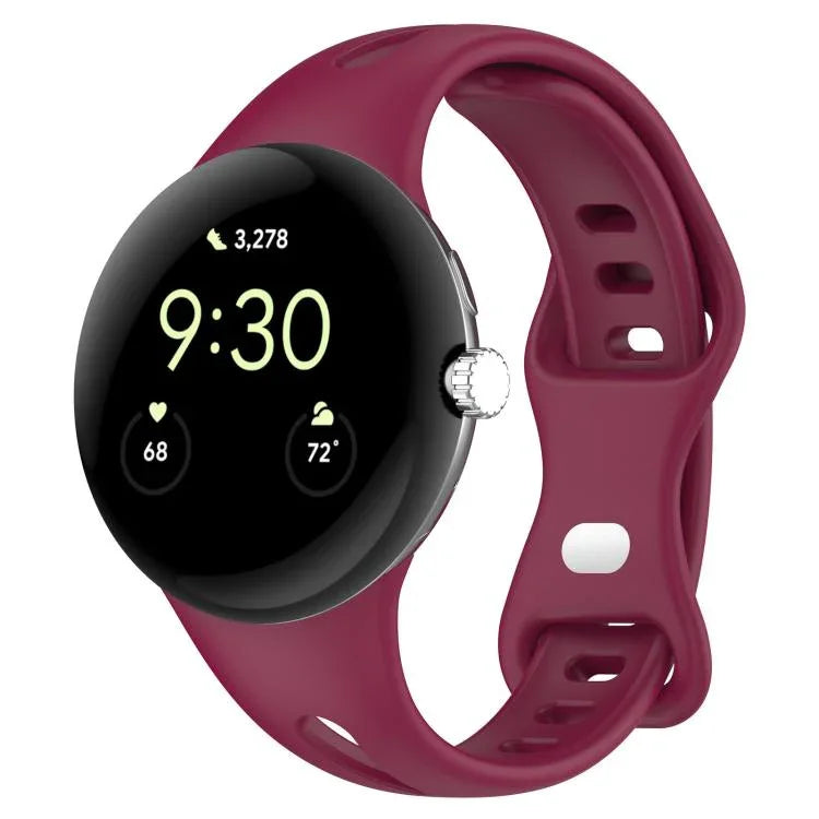 xDfind Small Waist Butterfly Buckle Silicone Watch Band, For Google Pixel Watch 4 / 3 / 2 / 1 41mm