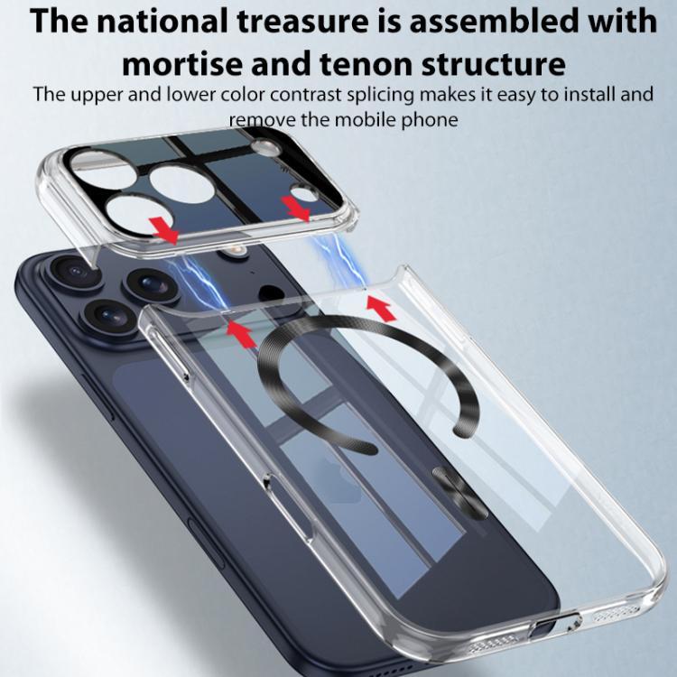 GKK Phantom CD Pattern Magnetic MagSafe Transparent Phone Case, For iPhone 17 Pro Max, For iPhone 17 Pro