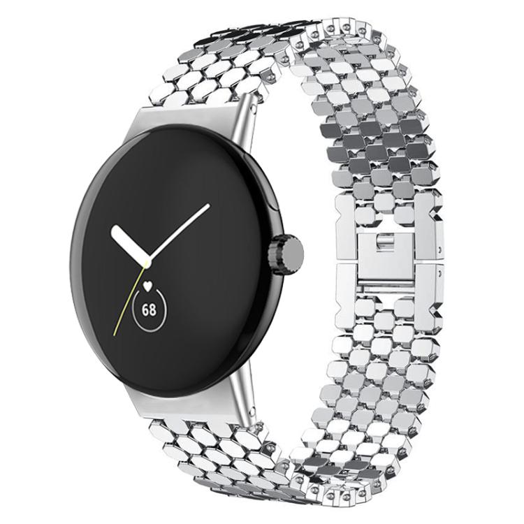 xDfind Fish Scale Texture Metal Watch Band, For Google Pixel Watch 5 / 4 / 3 / 2 / 1 41mm, For Google Pixel Watch 5 / 4 / 3 45mm