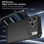 War Shadow Stripe Series Airbag Frosted Shockproof Phone Case, For iPhone 17 Pro Max, For iPhone 17 Pro
