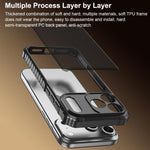 War Shadow Stripe Series Airbag Frosted Shockproof Phone Case, For iPhone 17 Pro Max, For iPhone 17 Pro