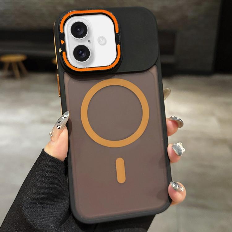 Skin Feel Frosted Metal Lens Holder MagSafe Magnetic Phone Case, For iPhone 17 Pro Max, For iPhone 17 Pro, For iPhone 17, For iPhone Air, For iPhone 16 Pro Max, For iPhone 16 Pro