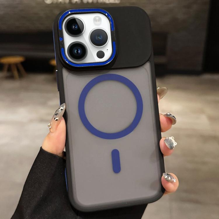 Skin Feel Frosted Metal Lens Holder MagSafe Magnetic Phone Case, For iPhone 14 Pro, For iPhone 14 Pro Max, For iPhone 13 Pro Max, For iPhone 13 Pro, For iPhone 13, For iPhone 12
