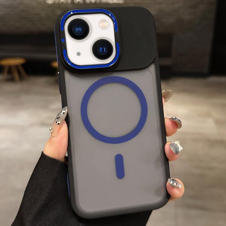 Skin Feel Frosted Metal Lens Holder MagSafe Magnetic Phone Case, For iPhone 14 Pro, For iPhone 14 Pro Max, For iPhone 13 Pro Max, For iPhone 13 Pro, For iPhone 13, For iPhone 12