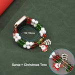 Width 20mm Christmas Beads Chain Watch Band, For Apple Watch 46mm / 49mm / 45mm / 44mm, For Apple Watch 42mm / 41mm / 40mm / 38mm