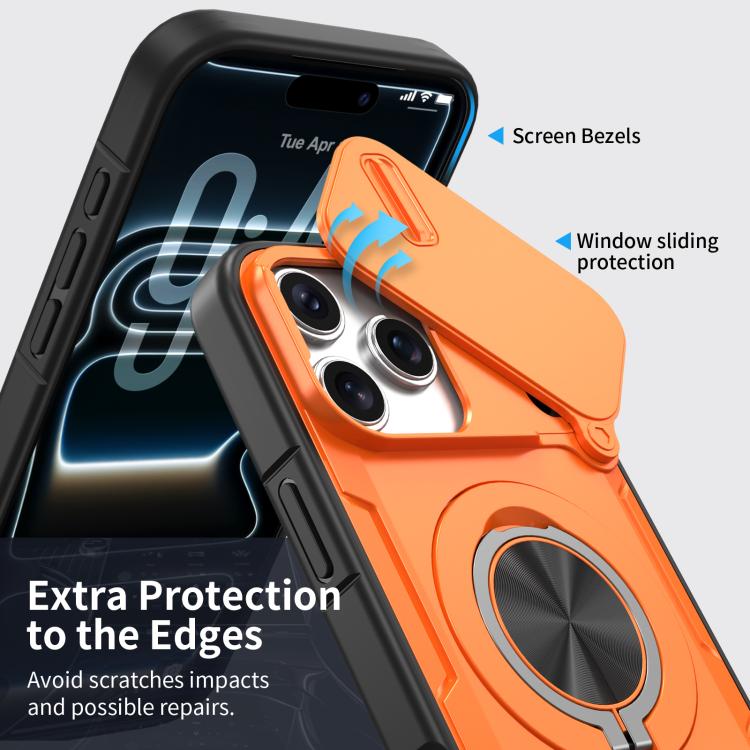 Camshield Rotation Holder MagSafe Phone Case, For iPhone 17 Pro Max, For iPhone 17 Pro, For iPhone 16 Pro Max, For iPhone 16 Pro, For iPhone 16 Plus, For iPhone 16, For iPhone 15 Pro Max, For iPhone 15 Pro