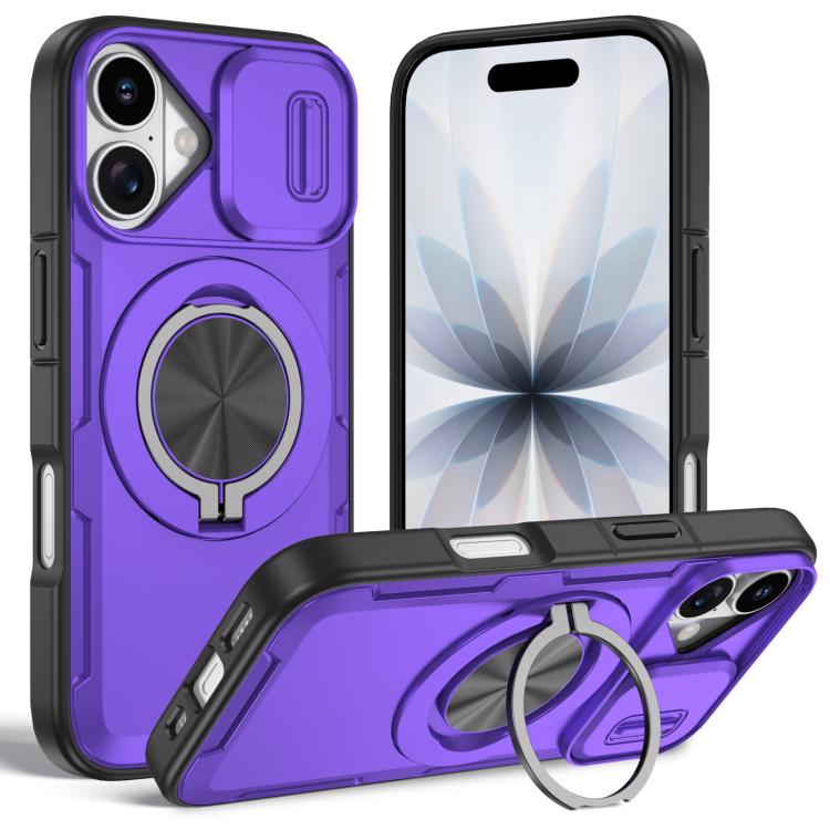 Camshield Rotation Holder MagSafe Phone Case, For iPhone 17e / 16e, For iPhone 17 Pro Max, For iPhone 17 Pro, For iPhone 17, For iPhone 16 Pro Max, For iPhone 16 Pro, For iPhone 16 Plus, For iPhone 16