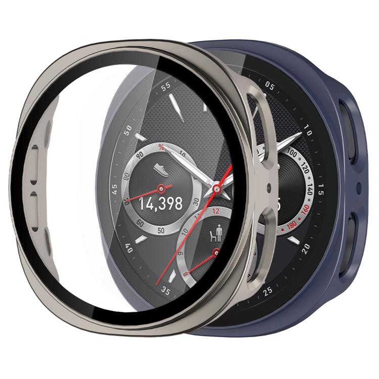 xDfind Tempered Film Integrated Frosted PC Watch Protective Cover, For Samsung Galaxy Watch8 44mm, For Samsung Galaxy Watch8 40mm