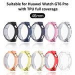 xDfind Plating Tempered Film Integrated TPU Watch Protective Cover, For Huawei Watch GT 6 Pro 46mm, For Huawei Watch GT 6 46mm, For Huawei Watch GT 6 41mm