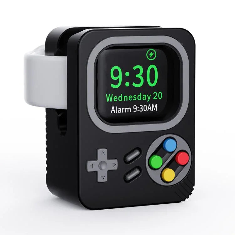 For Apple Watch ZX-ZJ01 Retro Game Console Silicone Charging Stand Base