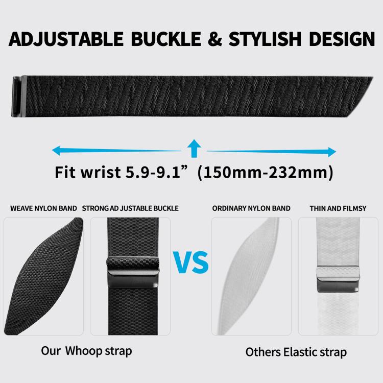 xDfind Sport Elastic Pattern Nylon Watch Band, For WHOOP 5.0