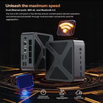 GXMO GH8 Windows 11 Pro Mini PC, AMD Ryzen 9 8945HS Octa Core Processor, No Memory, 16GB+512GB