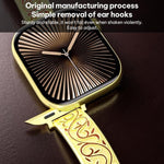 xDfind Retro Floral Carving Stainless Steel Hybrid Genuine Leather Watch Band, For Apple Watch 38 / 40 / 41 / S11 42mm