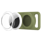 xDfind Silicone Pet Collar Tracker Transparent PC Cover, For AirTag 2nd Gen / AirTag 1st Gen