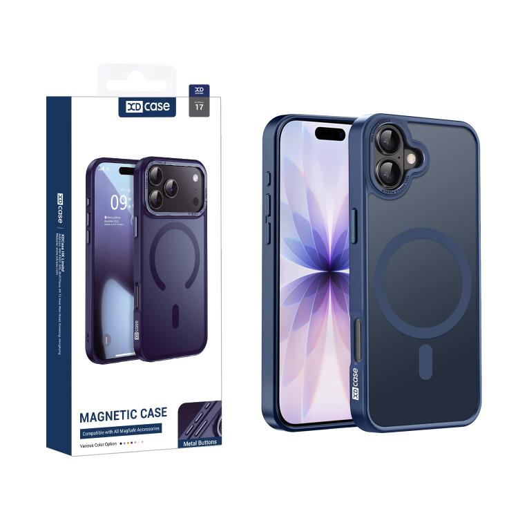 XDcase Metal Lens Frame Skin Feel Magnetic Phone Case, For iPhone 17 Pro Max, For iPhone 17 Pro, For iPhone 17