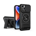 Lens Sliding Window Multifunctional Magnetic Shockproof Phone Case, For iPhone 16 Plus, For iPhone 16, For iPhone 15 Pro Max, For iPhone 15 Pro, For iPhone 15, For iPhone 14 Plus, For iPhone 14, For iPhone 14 Pro, For iPhone 14 Pro Max