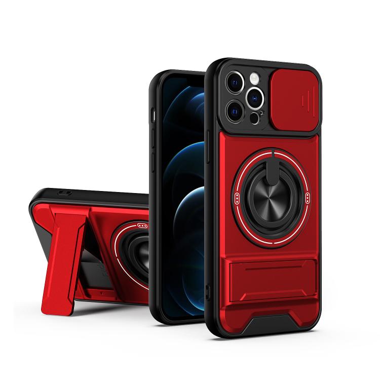 Lens Sliding Window Multifunctional Magnetic Shockproof Phone Case, For iPhone 13, For iPhone 12, For iPhone 12 Pro Max, For iPhone 12 Pro, For iPhone 11 Pro Max, For iPhone 11, For iPhone XS Max