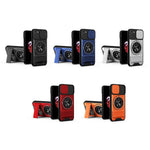 Lens Sliding Window Multifunctional Magnetic Shockproof Phone Case, For iPhone 7