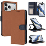 Detachable Litchi Texture Magnetic Side-Patch Vegan Leather Phone Case, For iPhone 17 Pro Max, For iPhone 17 Pro, For iPhone 17, For iPhone Air, For iPhone 16 Pro Max, For iPhone 16 Pro, For iPhone 16 Plus, For iPhone 16