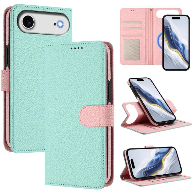 Detachable Litchi Texture Magnetic Side-Patch Vegan Leather Phone Case, For iPhone 17 Pro Max, For iPhone 17 Pro, For iPhone 17, For iPhone Air, For iPhone 16 Pro Max, For iPhone 16 Pro, For iPhone 16 Plus, For iPhone 16