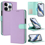 Detachable Litchi Texture Magnetic Side-Patch Vegan Leather Phone Case, For iPhone 17 Pro Max, For iPhone 17 Pro, For iPhone 17, For iPhone Air, For iPhone 16 Pro Max, For iPhone 16 Pro, For iPhone 16 Plus, For iPhone 16