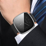 xDfind Tempered Film Integrated PC Watch Protective Cover, For Fitbit Versa 4, For Fitbit Versa 3