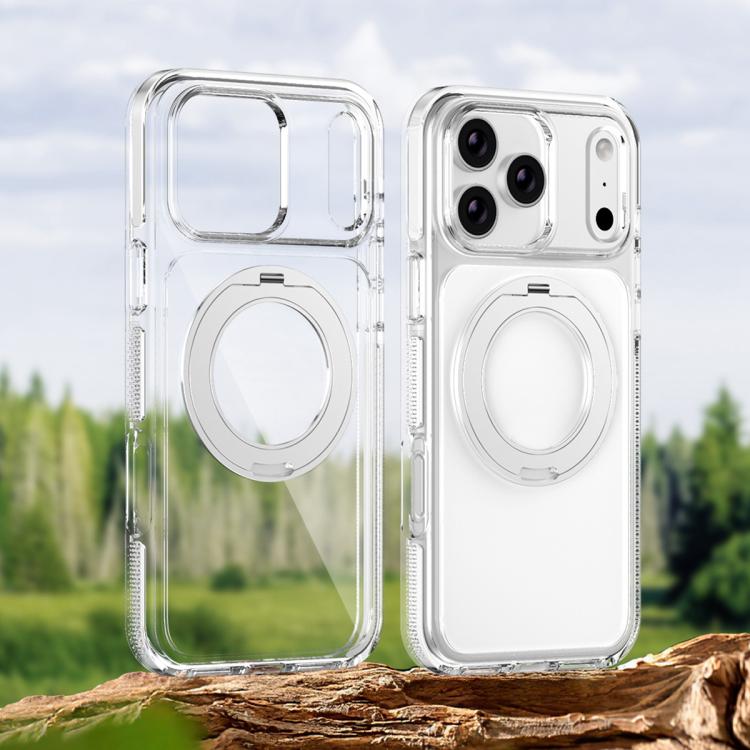 Ice Armor Magnetic Rotation Holder PC Hybrid TPU Phone Case, For iPhone 17 Pro Max, For iPhone 17 Pro, For iPhone Air