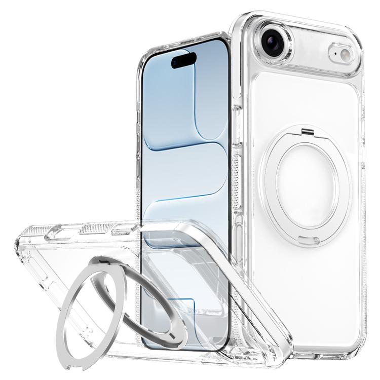 Ice Armor Magnetic Rotation Holder PC Hybrid TPU Phone Case, For iPhone 17 Pro Max, For iPhone 17 Pro, For iPhone Air