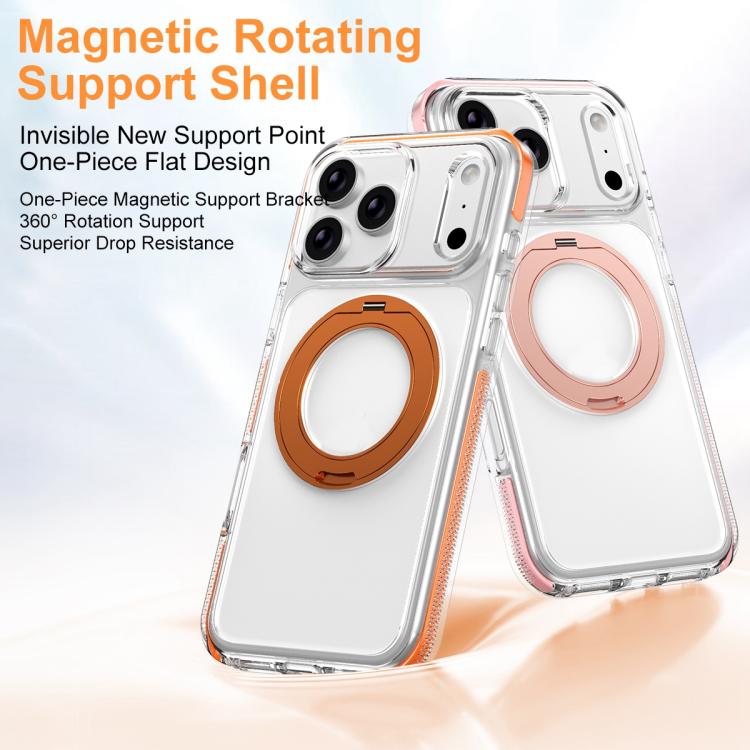 Ice Armor Magnetic Rotation Holder PC Hybrid TPU Phone Case, For iPhone 17 Pro Max, For iPhone 17 Pro, For iPhone Air