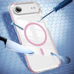 Crystal Shield Clear Magnetic Acrylic Hybrid TPU Phone Case, For iPhone Air, For iPhone 16 Pro Max, For iPhone 16 Pro, For iPhone 16 Plus, For iPhone 16, For iPhone 15 Pro Max
