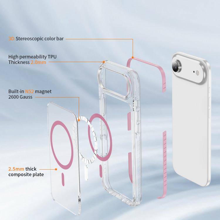 Crystal Shield Clear Magnetic Acrylic Hybrid TPU Phone Case, For iPhone Air, For iPhone 16 Pro Max, For iPhone 16 Pro, For iPhone 16 Plus, For iPhone 16, For iPhone 15 Pro Max