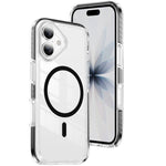 Crystal Shield Clear Magnetic Acrylic Hybrid TPU Phone Case, For iPhone 16 Plus, For iPhone 16, For iPhone 15 Pro Max, For iPhone 15 Pro, For iPhone 15 Plus, For iPhone 15