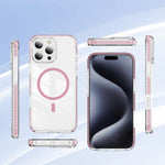 Crystal Shield Clear Magnetic Acrylic Hybrid TPU Phone Case, For iPhone 15 Pro, For iPhone 15 Plus, For iPhone 15, For iPhone 14 Plus, For iPhone 14 / 13, For iPhone 14 Pro