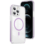 Crystal Shield Clear Magnetic Acrylic Hybrid TPU Phone Case, For iPhone 13 Pro Max, For iPhone 13 Pro, For iPhone 12 / 12 Pro, For iPhone 12 Pro Max
