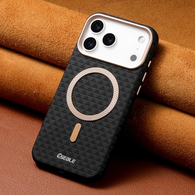 ESEBLE L3 Triangular Shield Metal Lens Magnetic Phone Case, For iPhone 18 Pro / 17 Pro, For iPhone 18 Pro Max / 17 Pro Max