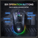 ONIKUMA CW935 12800DPI 2.4GHz + BT + Wired Tri-mode RGB Wireless Mouse, CW935