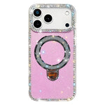 Rhinestone Glitter Kickstand Dual-side IMD Phone Case, For iPhone 17 Pro Max, For iPhone 17 Pro, For iPhone 17, For iPhone Air, For iPhone 16 Pro Max, For iPhone 16 Pro, For iPhone 16 Plus, For iPhone 16