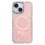 Rhinestone Dual-side IMD PC Hybrid TPU Magnetic Phone Case, For iPhone 15 Pro Max, For iPhone 15 Pro, For iPhone 15, For iPhone 14, For iPhone 14 Pro, For iPhone 14 Pro Max, For iPhone 13 Pro Max, For iPhone 13 Pro