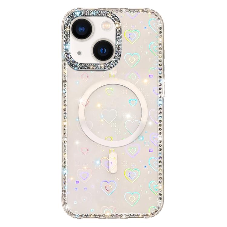 Rhinestone Dual-side IMD PC Hybrid TPU Magnetic Phone Case, For iPhone 15 Pro Max, For iPhone 15 Pro, For iPhone 15, For iPhone 14, For iPhone 14 Pro, For iPhone 14 Pro Max, For iPhone 13 Pro Max, For iPhone 13 Pro