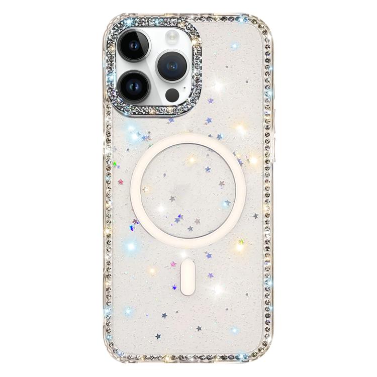 Rhinestone Dual-side IMD PC Hybrid TPU Magnetic Phone Case, For iPhone 15 Pro Max, For iPhone 15 Pro, For iPhone 15, For iPhone 14, For iPhone 14 Pro, For iPhone 14 Pro Max, For iPhone 13 Pro Max, For iPhone 13 Pro