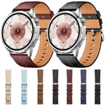 xDfind Composite Cowhide Texture Vegan Leather Watch Band, 18mm For Huawei Watch GT 6 41mm, 20mm, 22mm