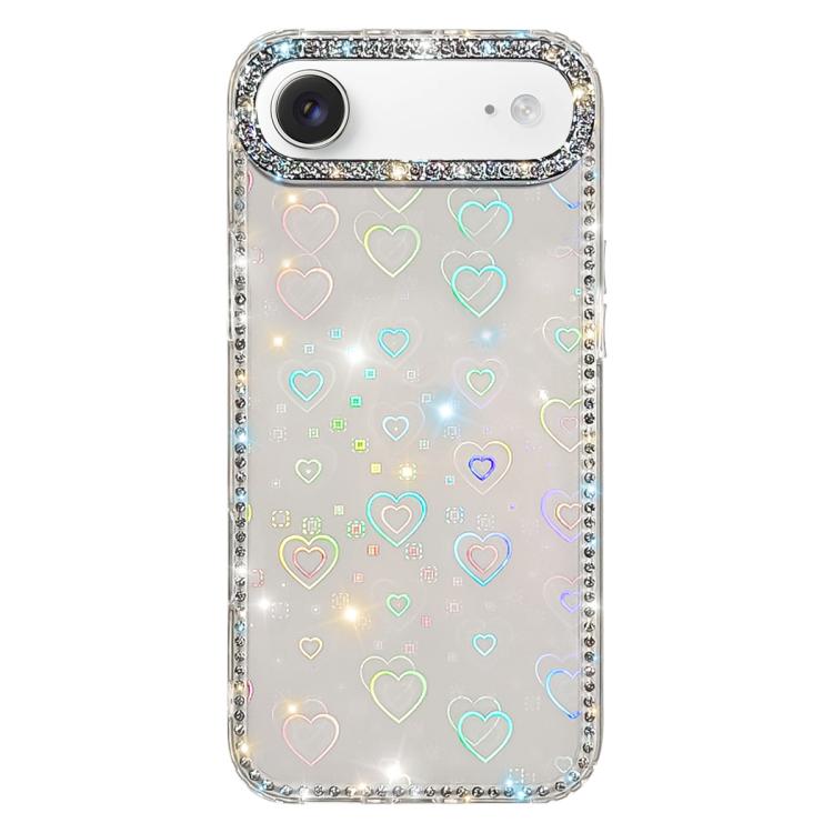 Rhinestone Dual-side IMD PC Hybrid TPU Phone Case, For iPhone 17 Pro Max, For iPhone 17 Pro, For iPhone 17, For iPhone Air, For iPhone 16 Pro Max, For iPhone 16 Pro, For iPhone 16 Plus, For iPhone 16