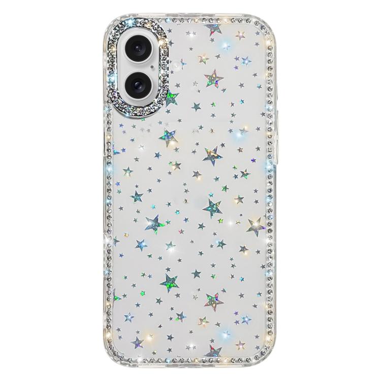 Rhinestone Dual-side IMD PC Hybrid TPU Phone Case, For iPhone 17 Pro Max, For iPhone 17 Pro, For iPhone 17, For iPhone Air, For iPhone 16 Pro Max, For iPhone 16 Pro, For iPhone 16 Plus, For iPhone 16