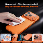 Frosted Acrylic Hybrid TPU Phone Case with Lens Film, For iPhone 17 Pro Max, For iPhone 17 Pro