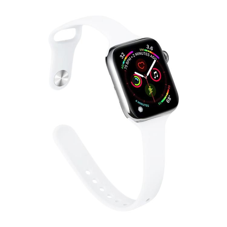 xDfind Small Waist Reverse Buckle Silicone Watch Band, For Apple Watch 42 / 44 / 45 / 46 / 49mm, For Apple Watch 38 / 40 / 41 / S11 42mm