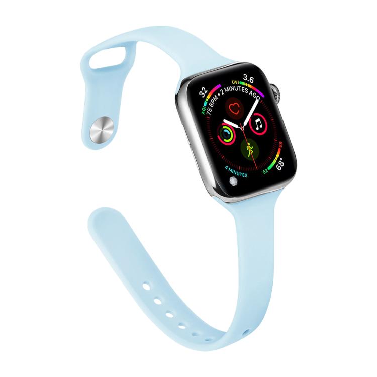 xDfind Small Waist Reverse Buckle Silicone Watch Band, For Apple Watch 38 / 40 / 41 / S11 42mm